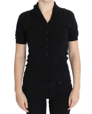 Black Silk Cardigan Sweater