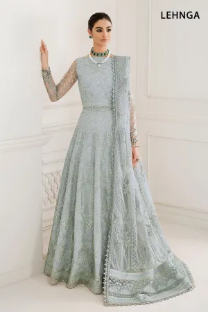 Blue Lehenga Choli and Dupatta Pakistani Party Dress