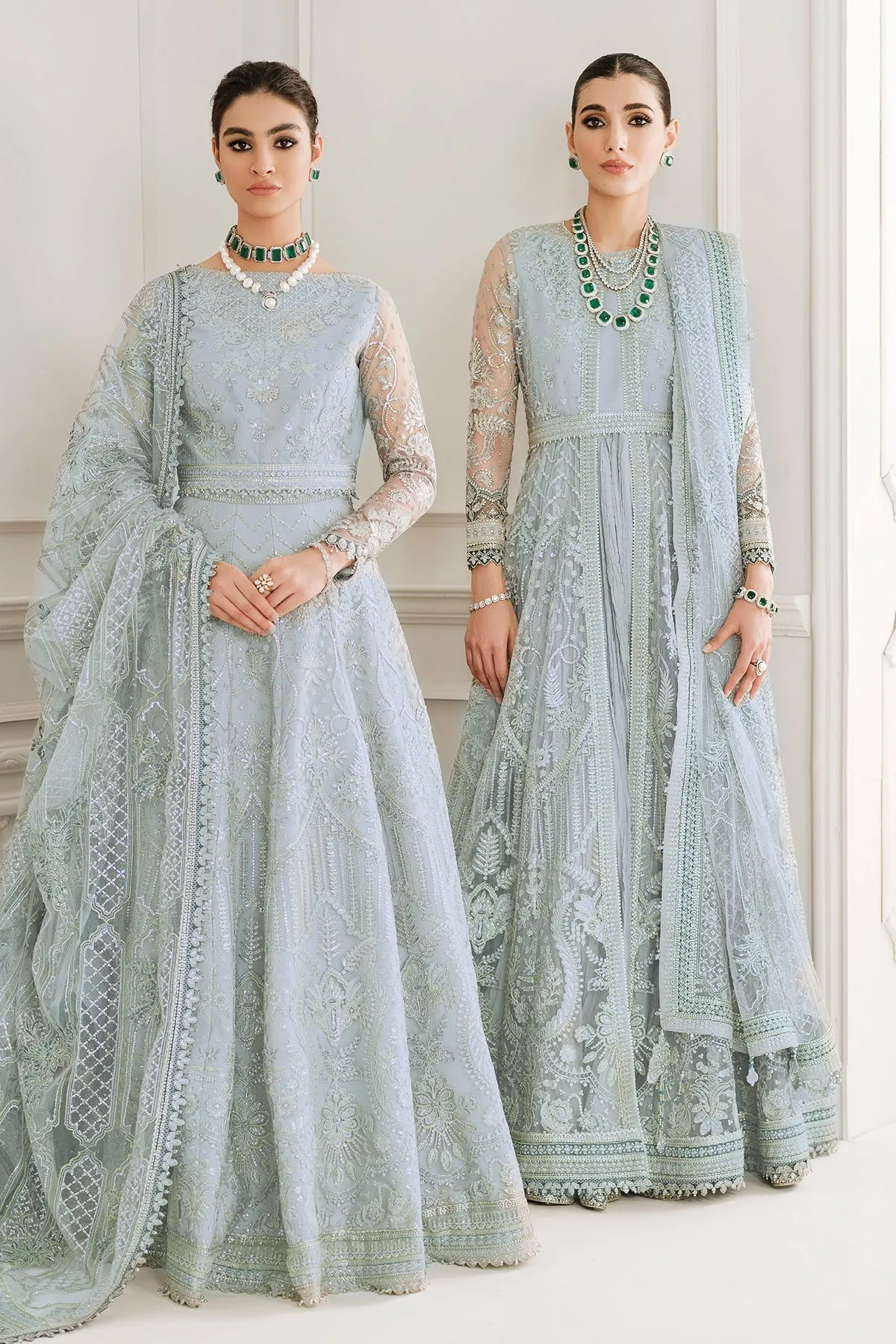 Blue Lehenga Choli and Dupatta Pakistani Party Dress