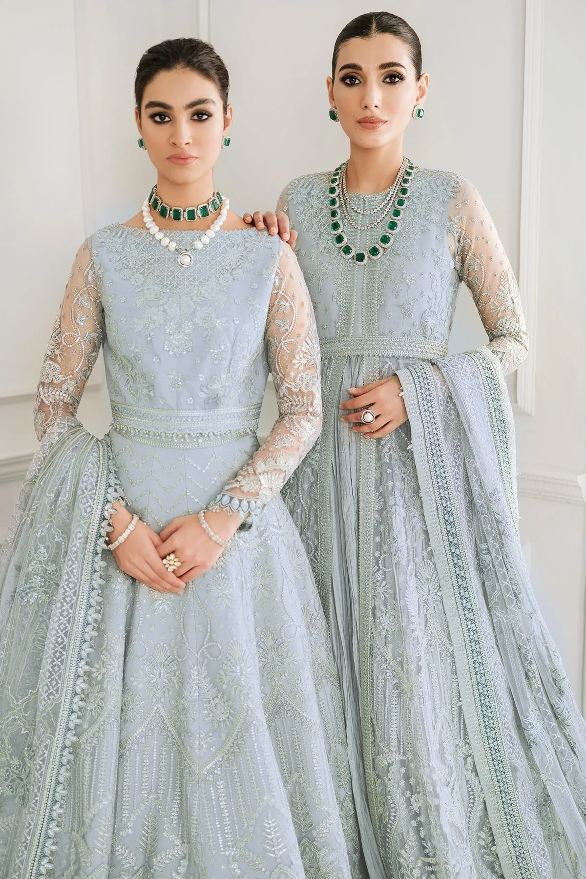 Blue Lehenga Choli and Dupatta Pakistani Party Dress