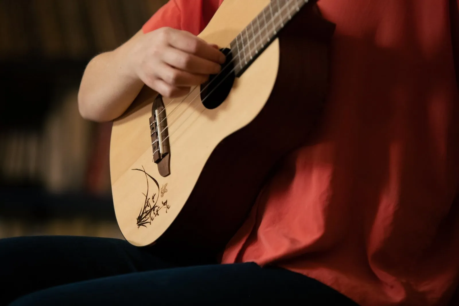 Bonfire Series Baritone Ukulele Spruce / Sapele Natural Acoustic
