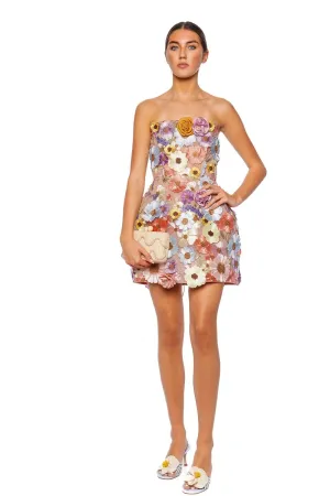 Bouquet Maraya Floral Strapless Mini Dress