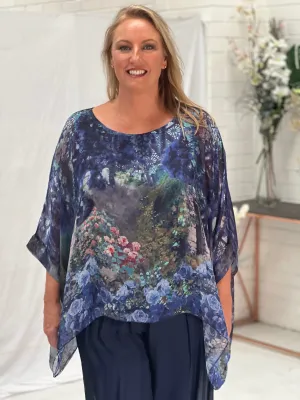 Brax Landscape Silk Top