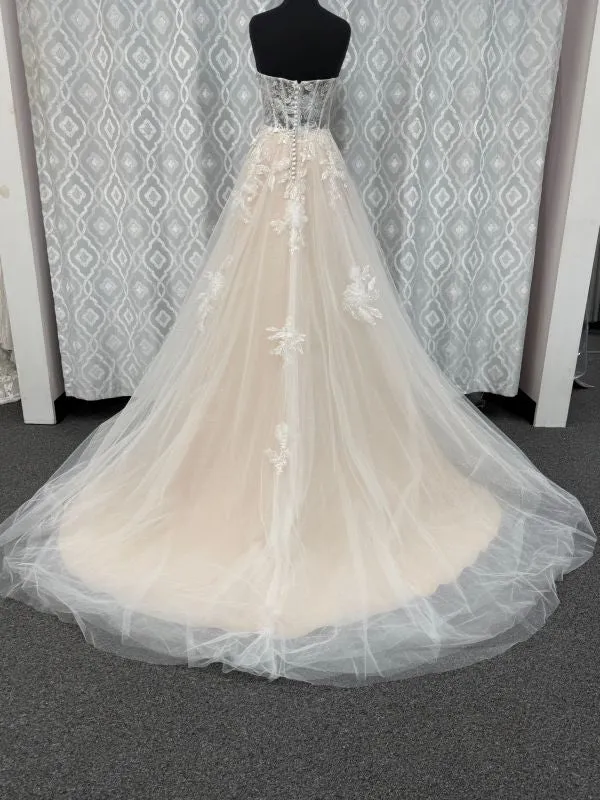 Bridal Sense Size 8 6194NU Ivory/Nude Gown