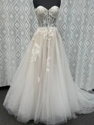 Bridal Sense Size 8 6194NU Ivory/Nude Gown
