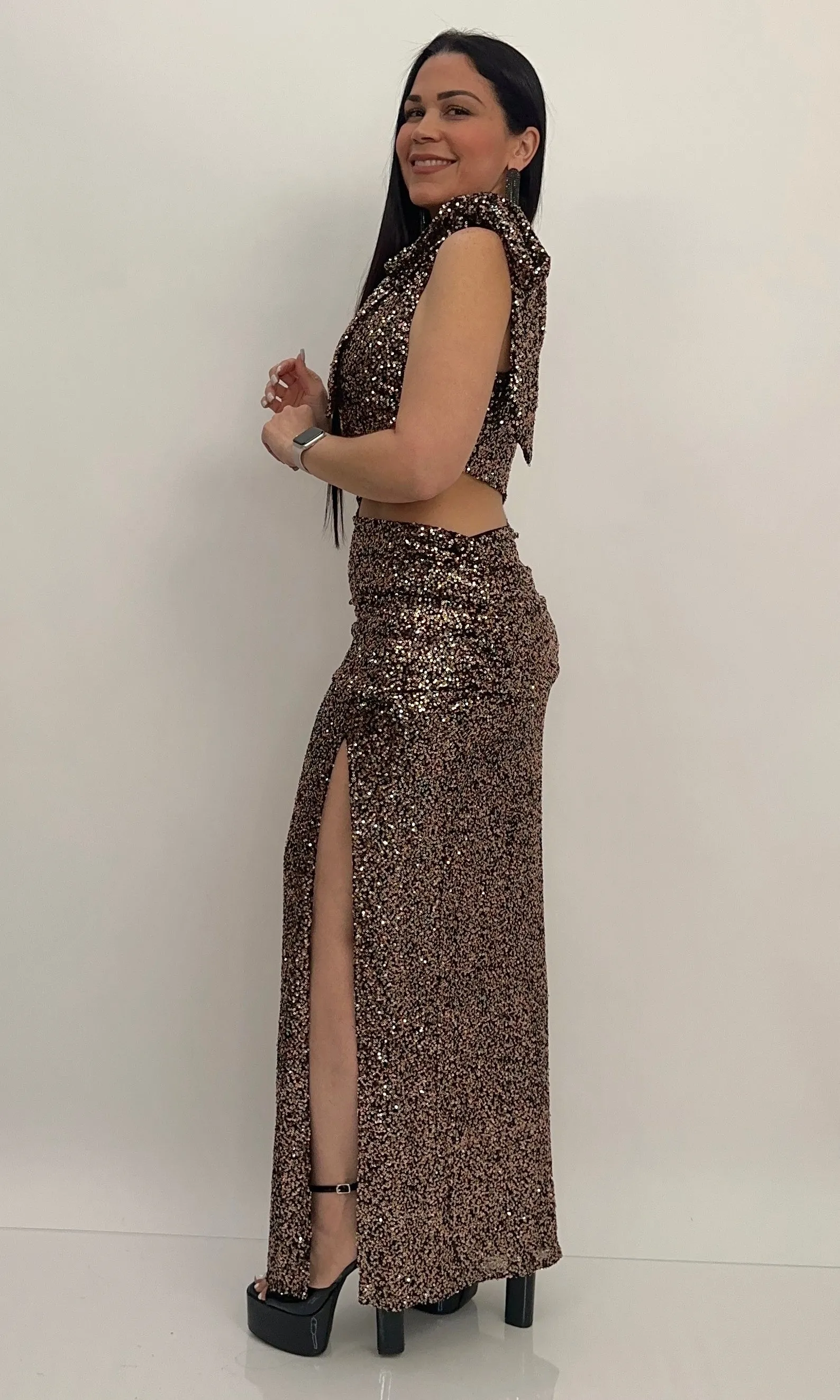 BRIGITTE SEQUIN DRESS