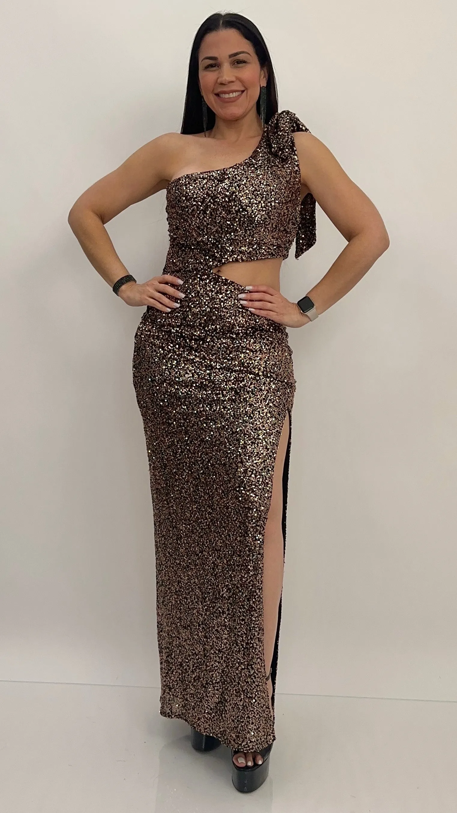 BRIGITTE SEQUIN DRESS