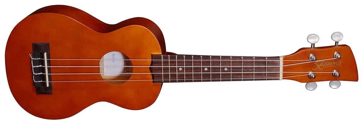 Brunswick Soprano Ukulele Natural Satin - Aquila Strings