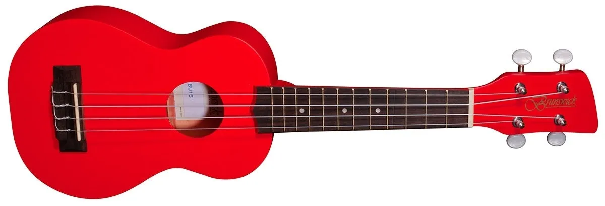 Brunswick Starter Soprano Ukulele - Red - Aquila Strings