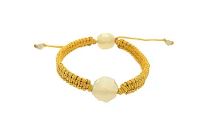 Burmese Jadeite Baqua Children's Silk Bracelet