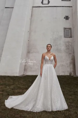 Calla Blanche Size 8 124101 Philipa Ivory Gown
