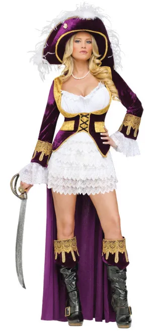 Caribbean Queen Adult Sm 4-6  Costume