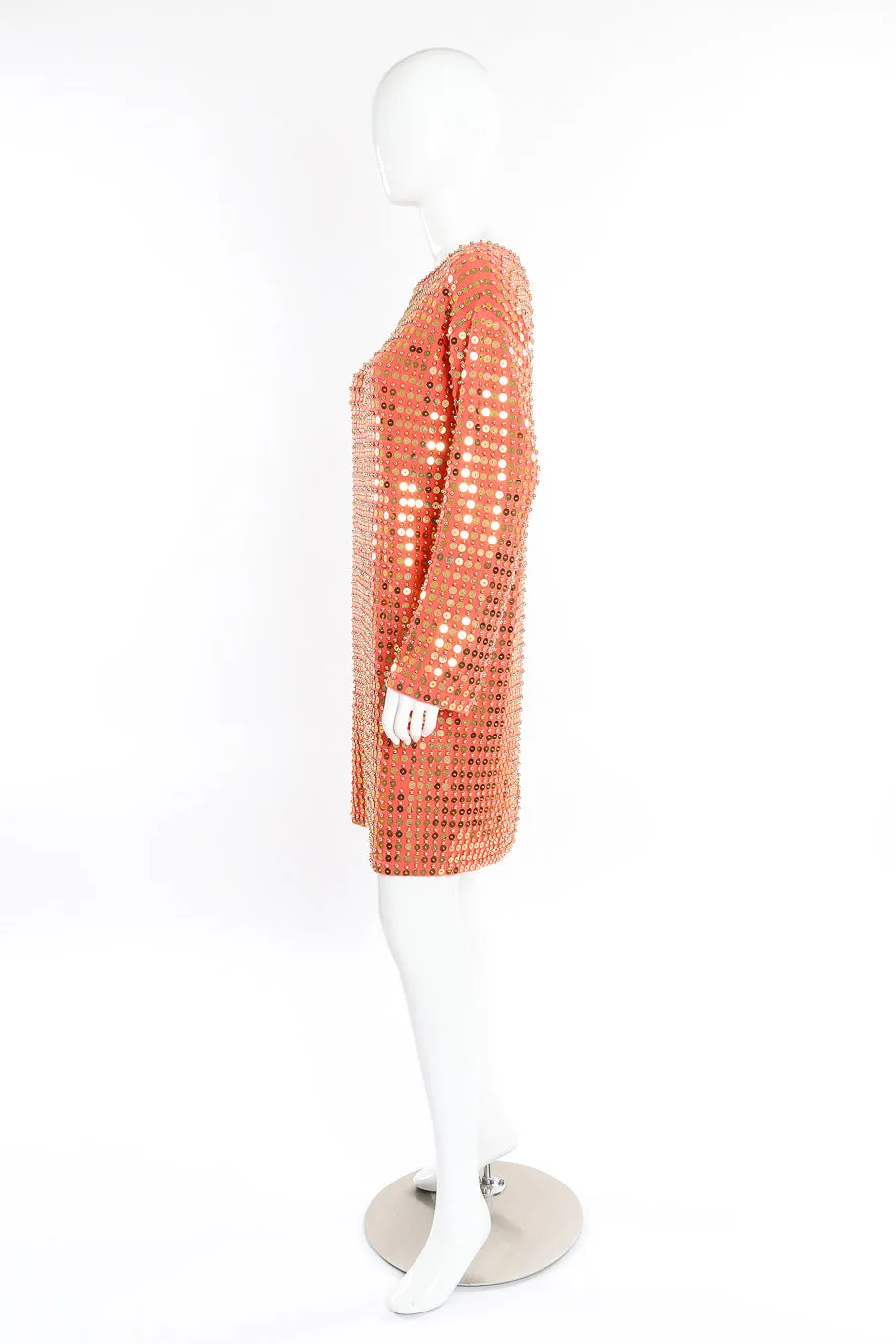 Cashmere Sequin Sweater Dress