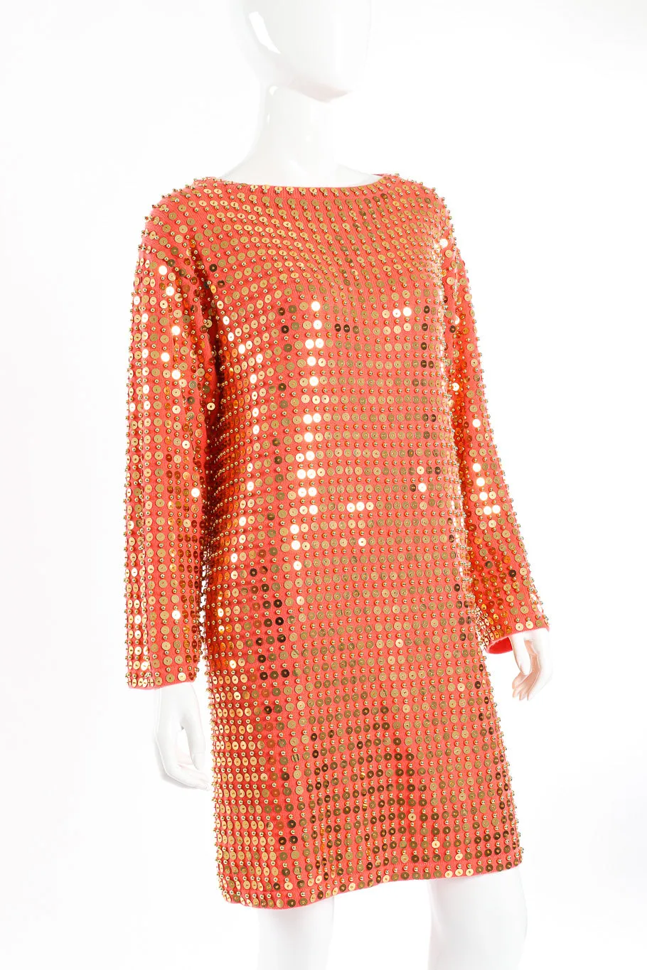 Cashmere Sequin Sweater Dress