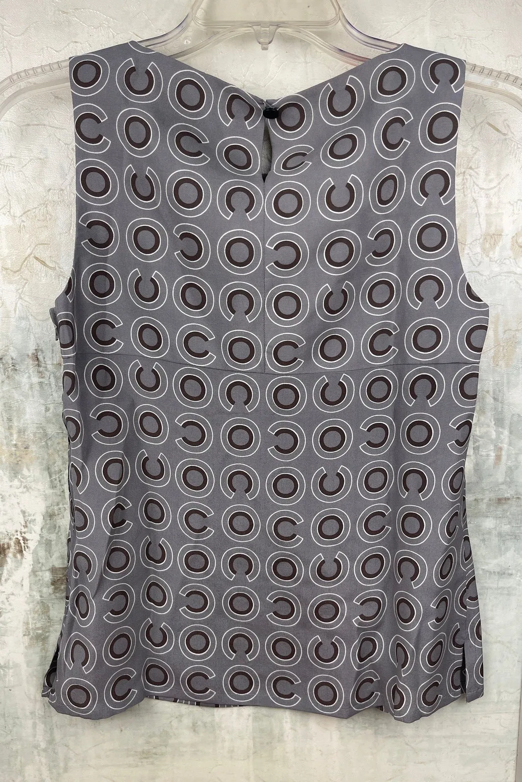 Chanel Coco CC Grey Vintage Top