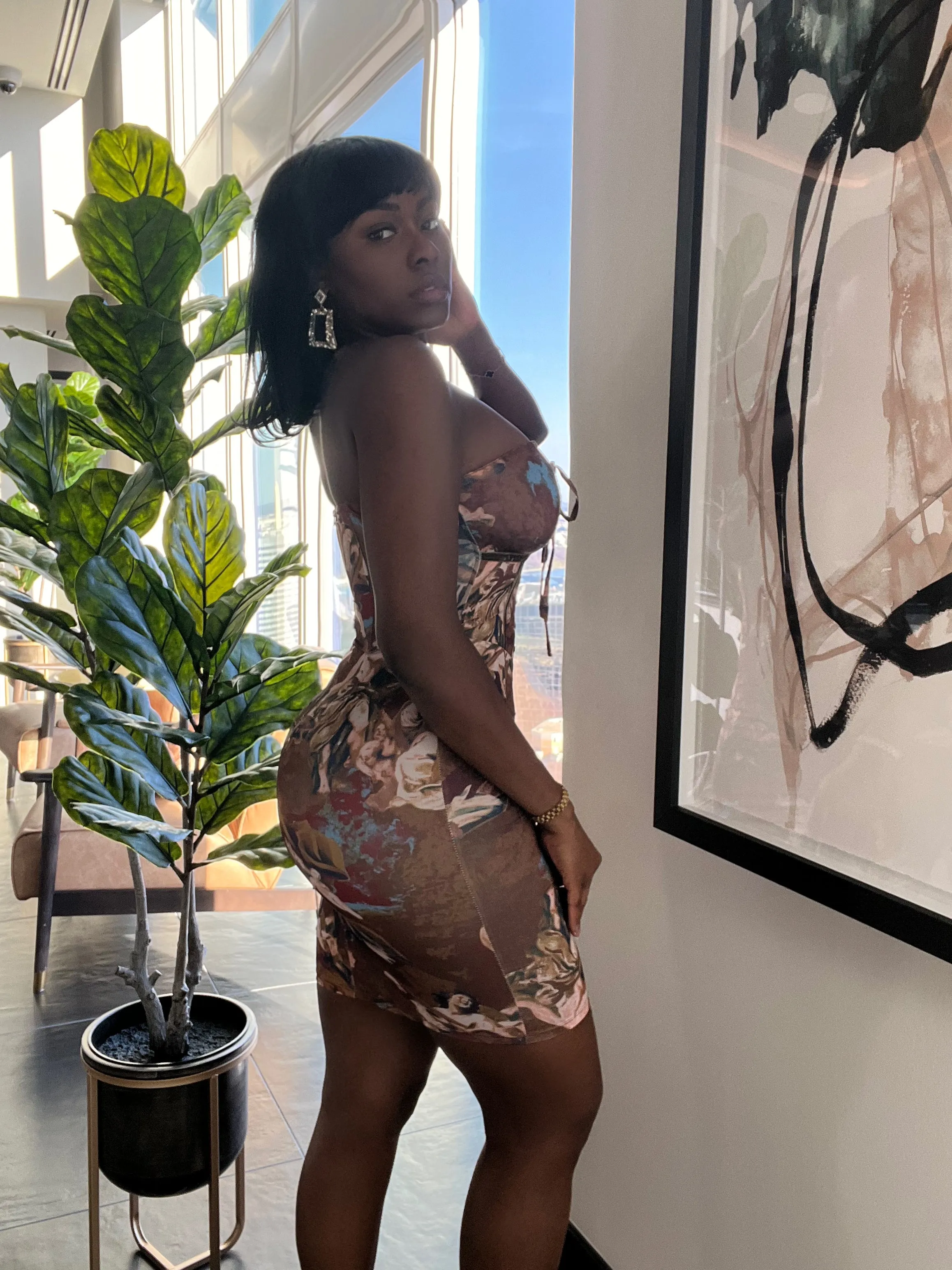 CHOCOLATE HAZE CORSET | DRESS