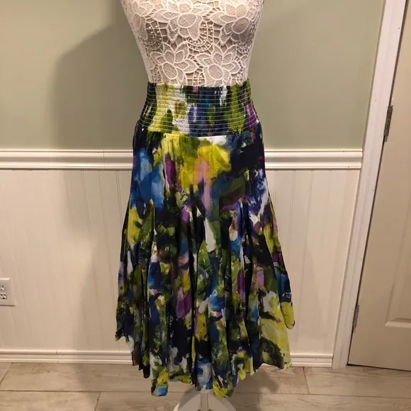 Context by Lord &amp; Taylor Colorful Circle Skirt or Dress
