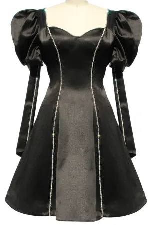 Crystal Puff Sleeve Dress