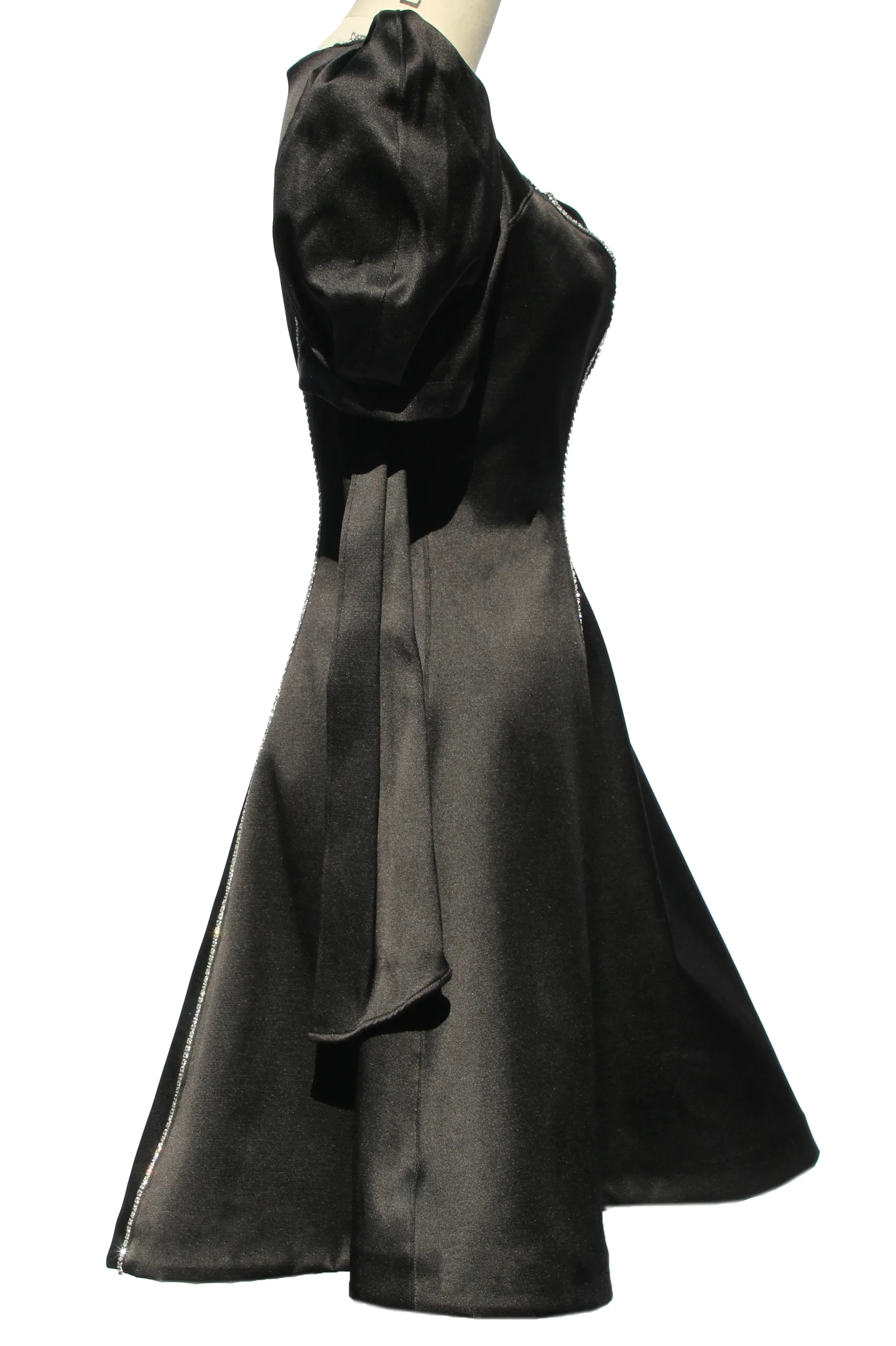 Crystal Puff Sleeve Dress