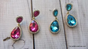 Crystal Tear Drop Dangle Earrings (more colors)