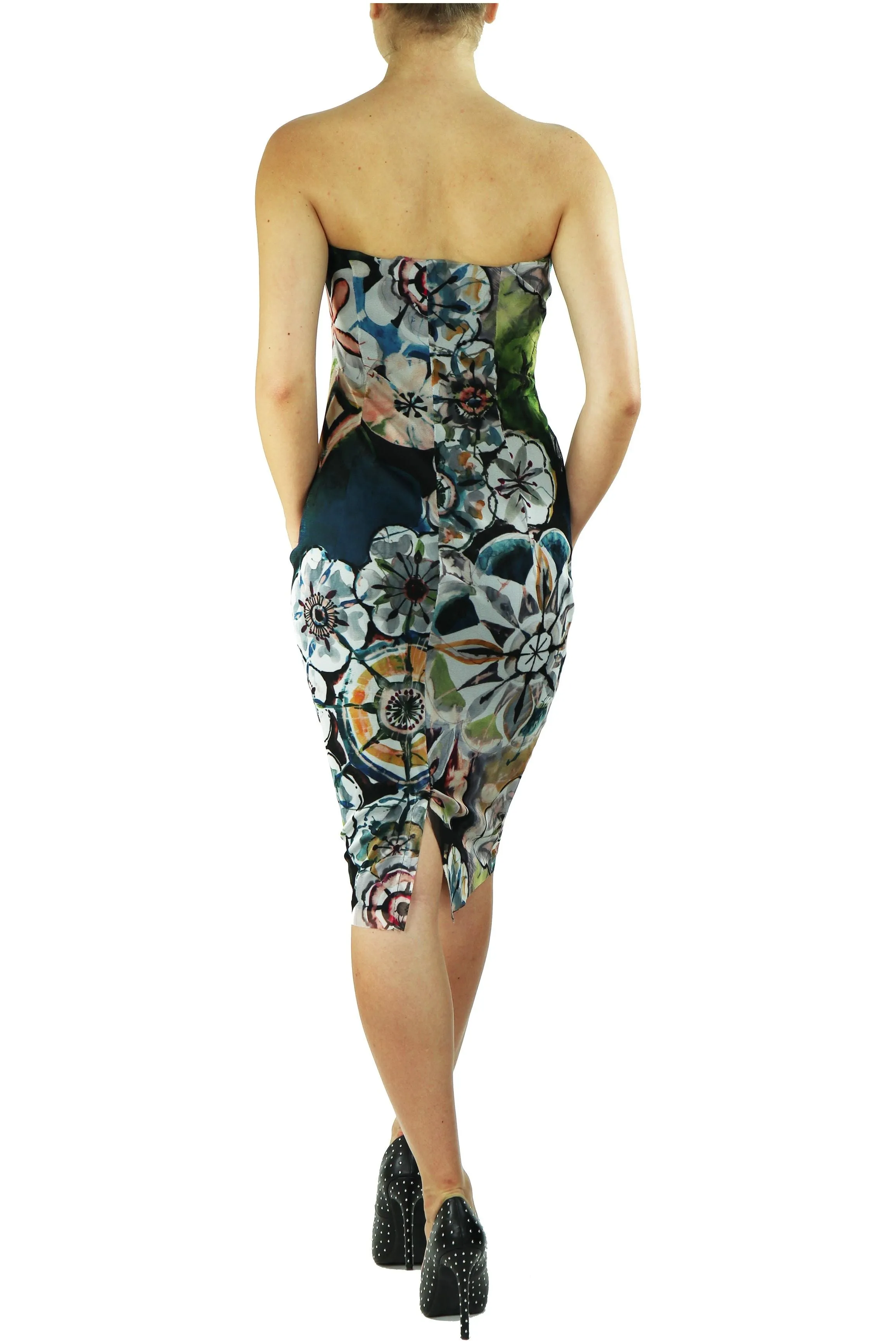 Dani Strapless SIde Rucghing Dress
