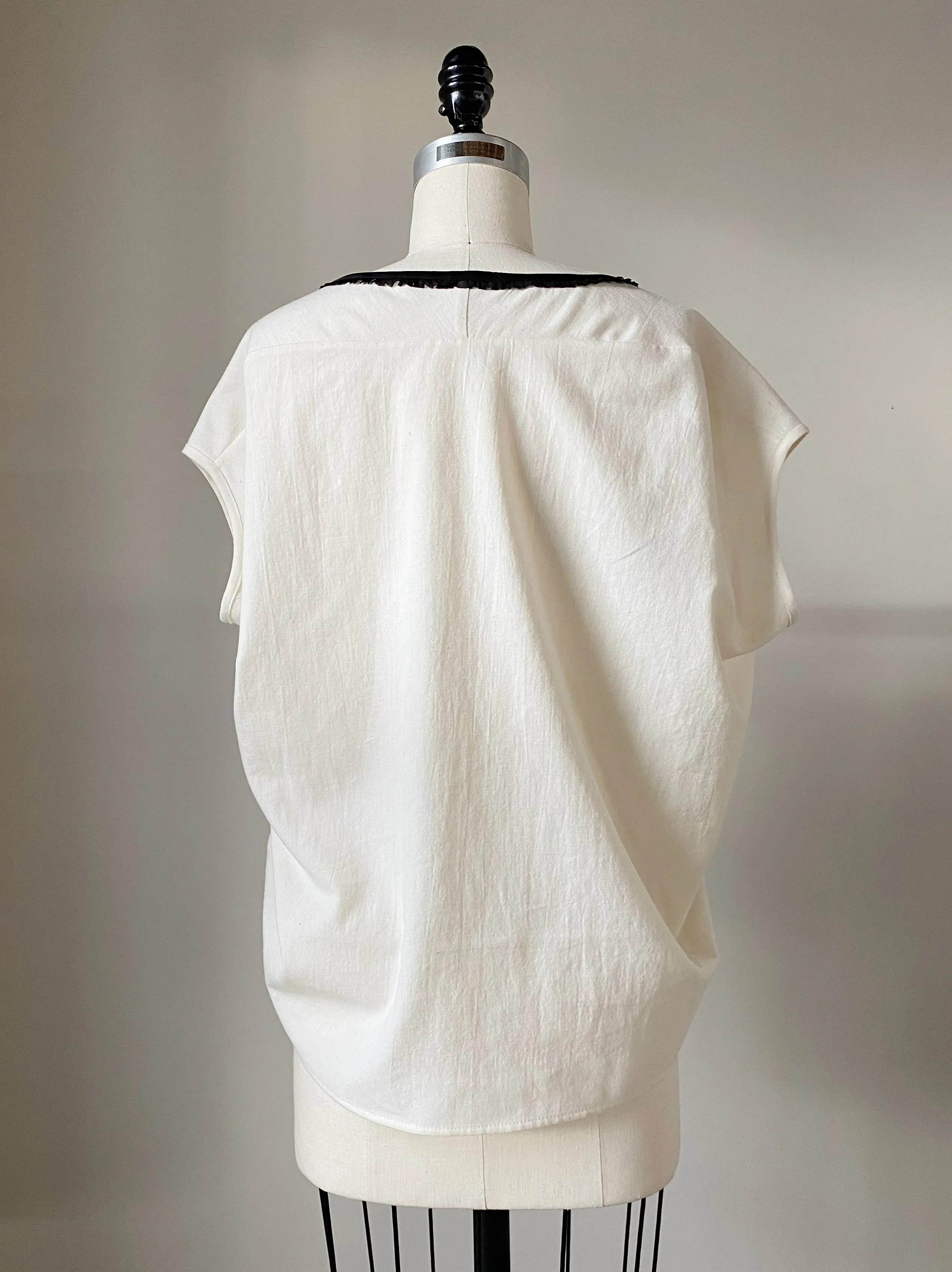 datura hand embroidered sophronia top