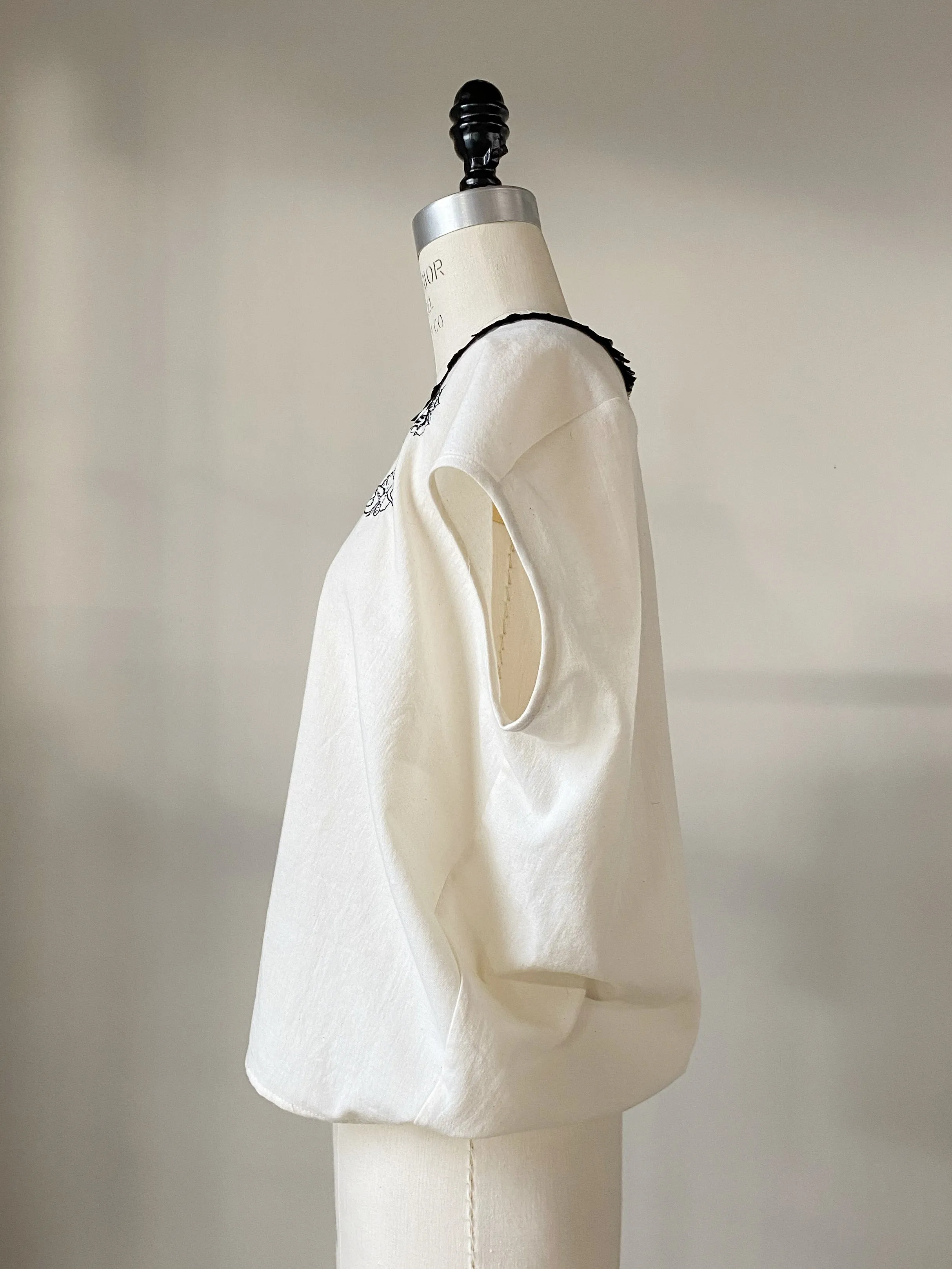 datura hand embroidered sophronia top
