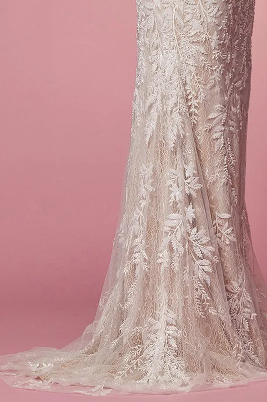 Deep V neck Trumpet dress