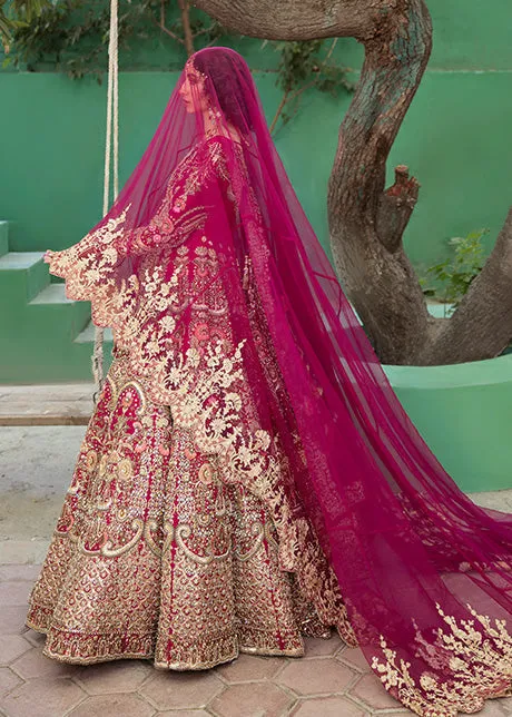 Designer Heavy Pink Lehenga Gown for Indian Bridal Wear