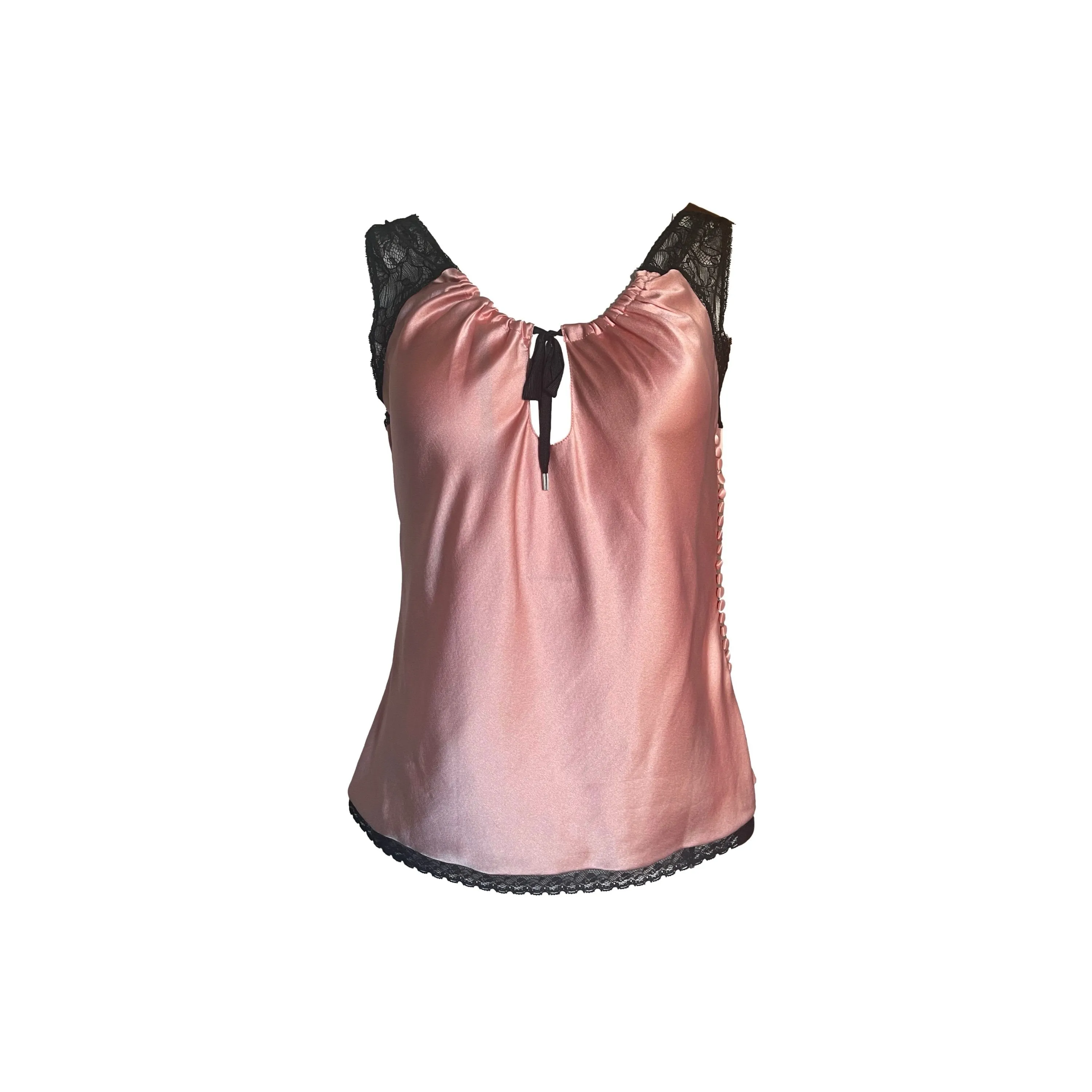 Dior Pink Lace Tank Top