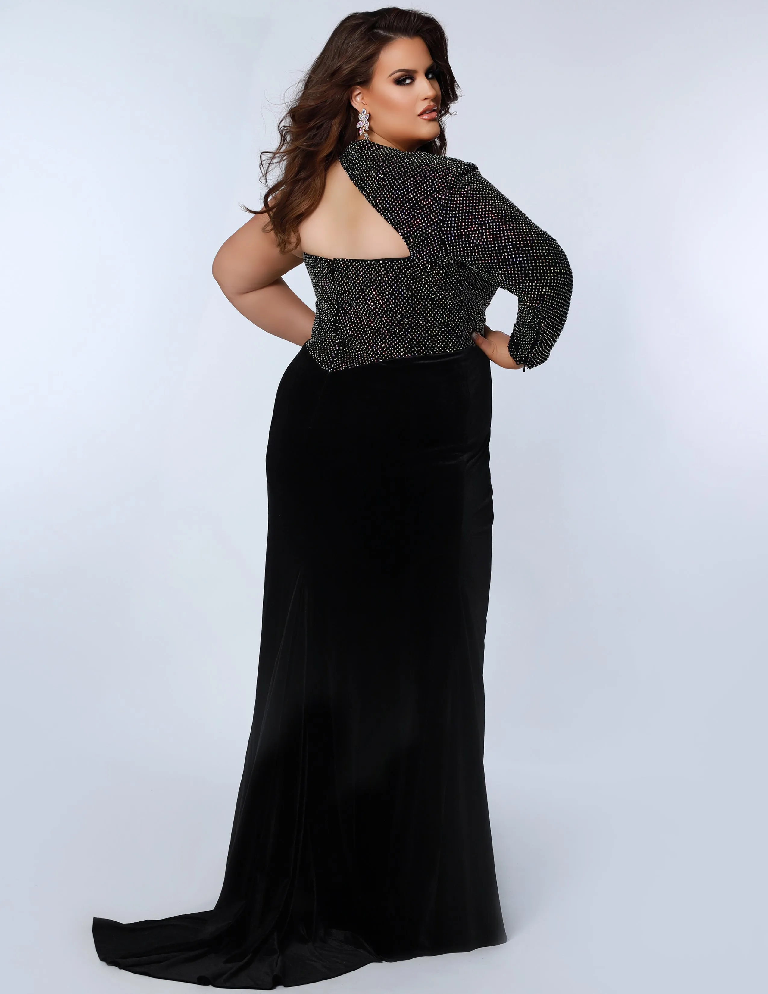 Discontinued Suspension Pageant Gown <br> JK2307