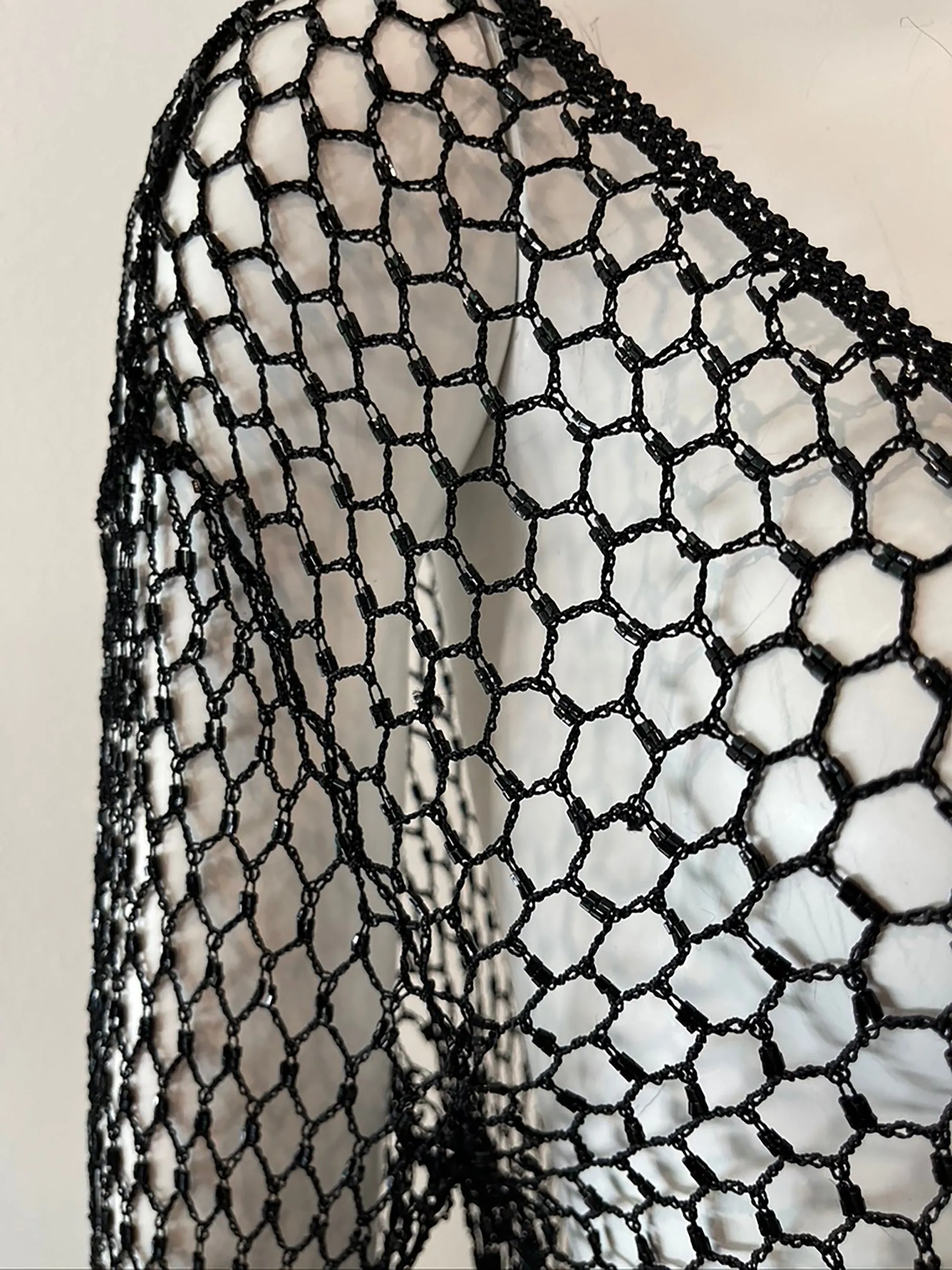 Dolce & Gabbana Beaded Fishnet Gown