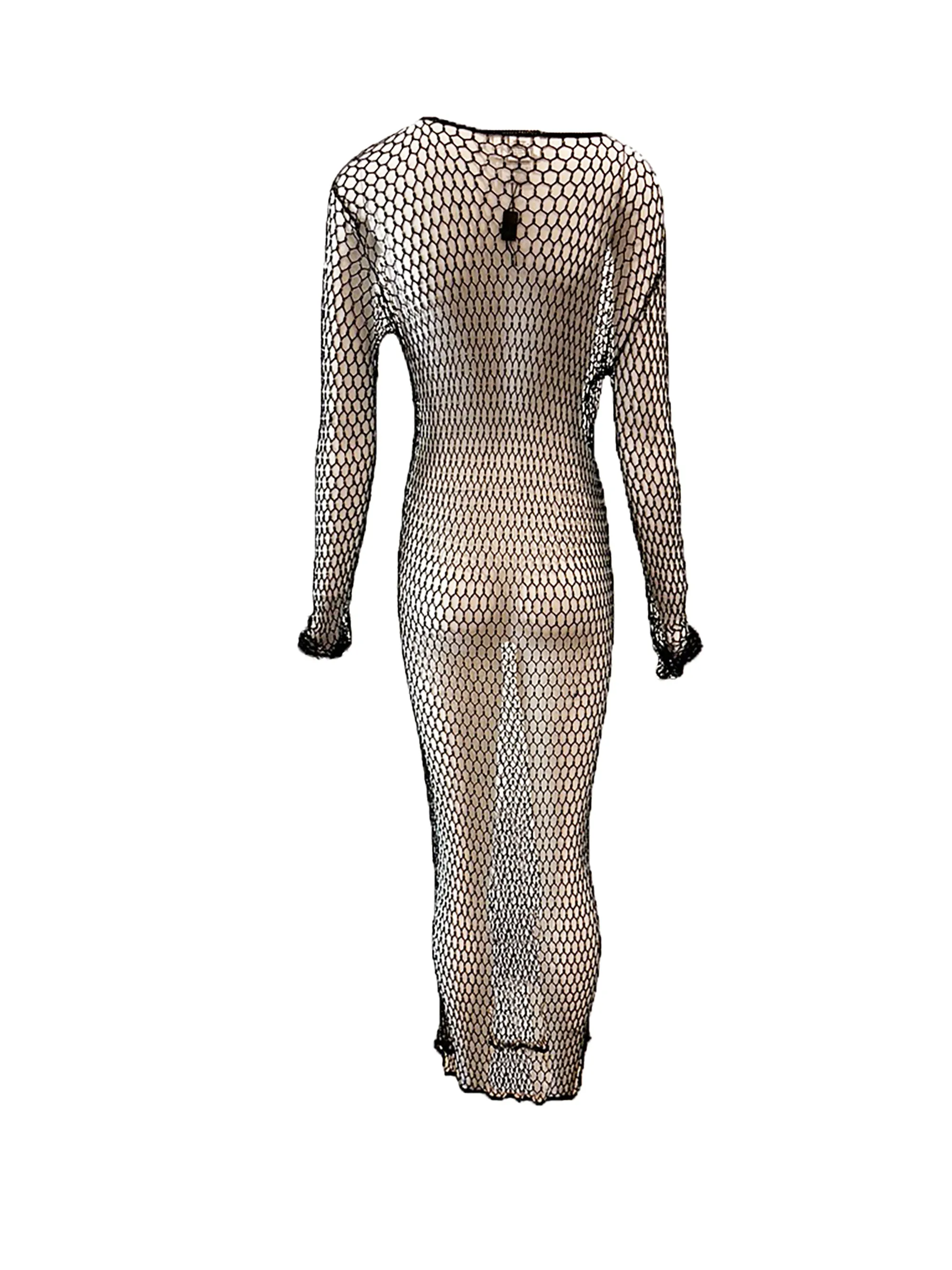 Dolce & Gabbana Beaded Fishnet Gown