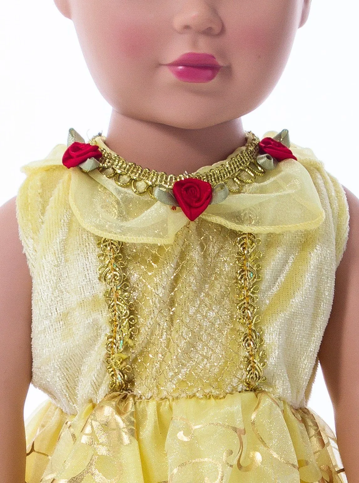 Doll Dress Yellow Beauty