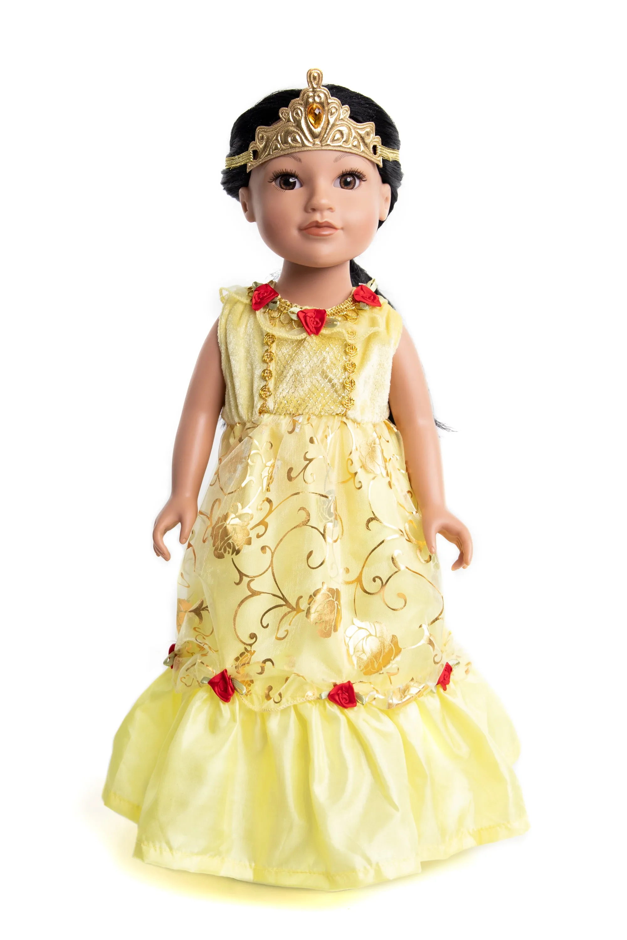 Doll Dress Yellow Beauty