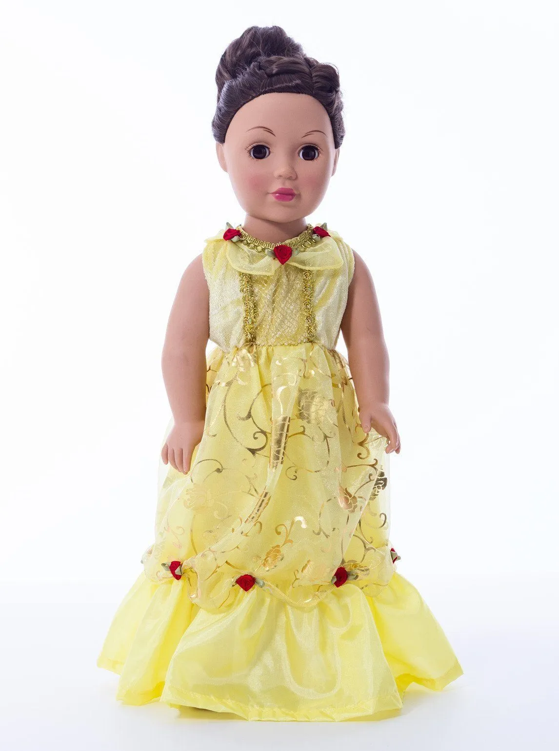 Doll Dress Yellow Beauty