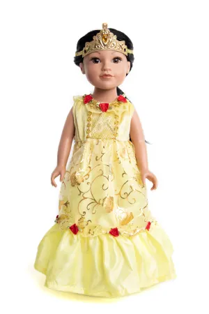 Doll Dress Yellow Beauty