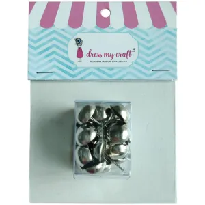Dress My Craft - Chrome Brads 12mm 20/Pkg