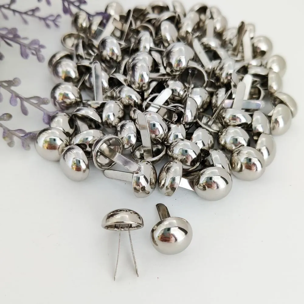 Dress My Craft - Chrome Brads 12mm 20/Pkg