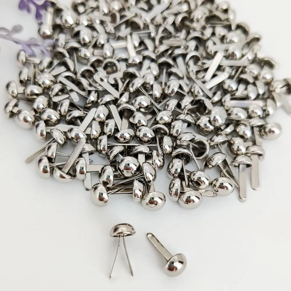 Dress My Craft - Chrome Brads Mini 6mm 50/Pkg