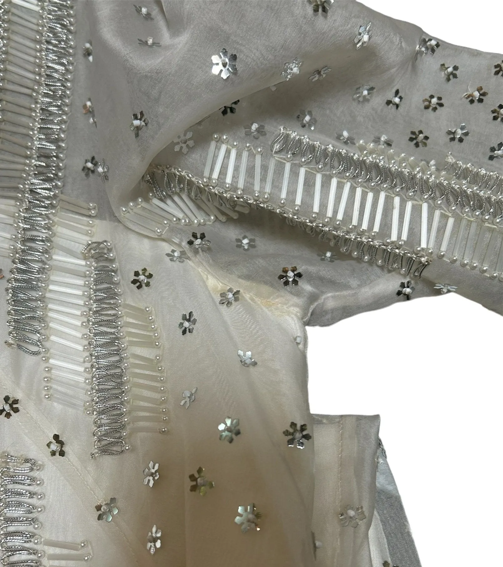 Dynasty 1960's Regency Silk Beaded Kaftan Gown