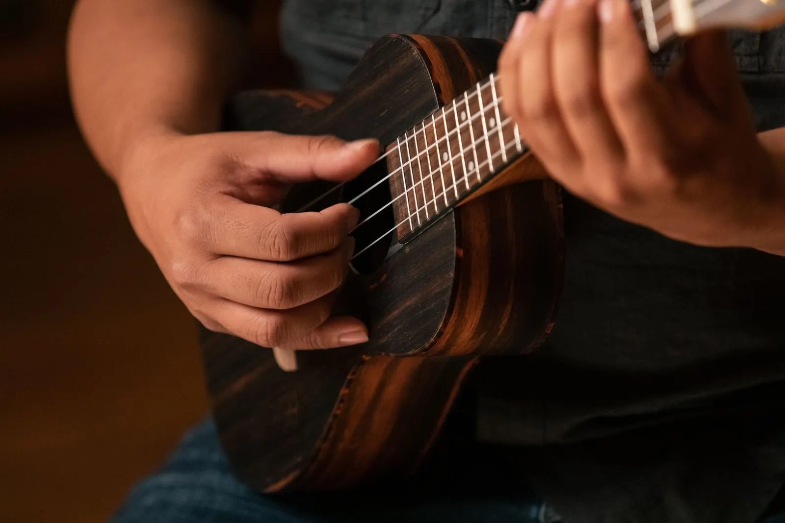 Ebony Concert Ukulele - Natural Acoustic with Gig Bag