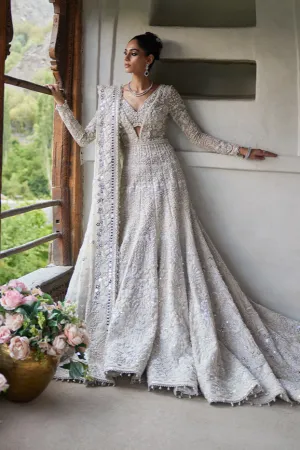 Embellished Pakistani Bridal Dress in Royal Gown Style