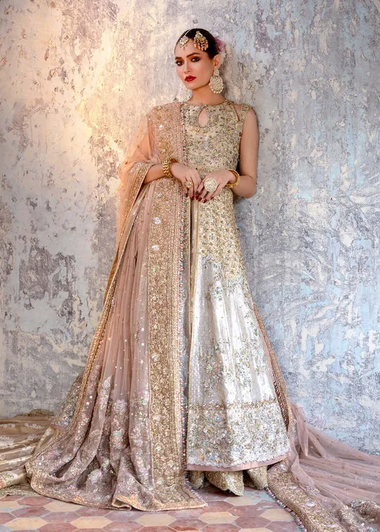 Embellished Pakistani Bridal Gown with Lehenga Dupatta
