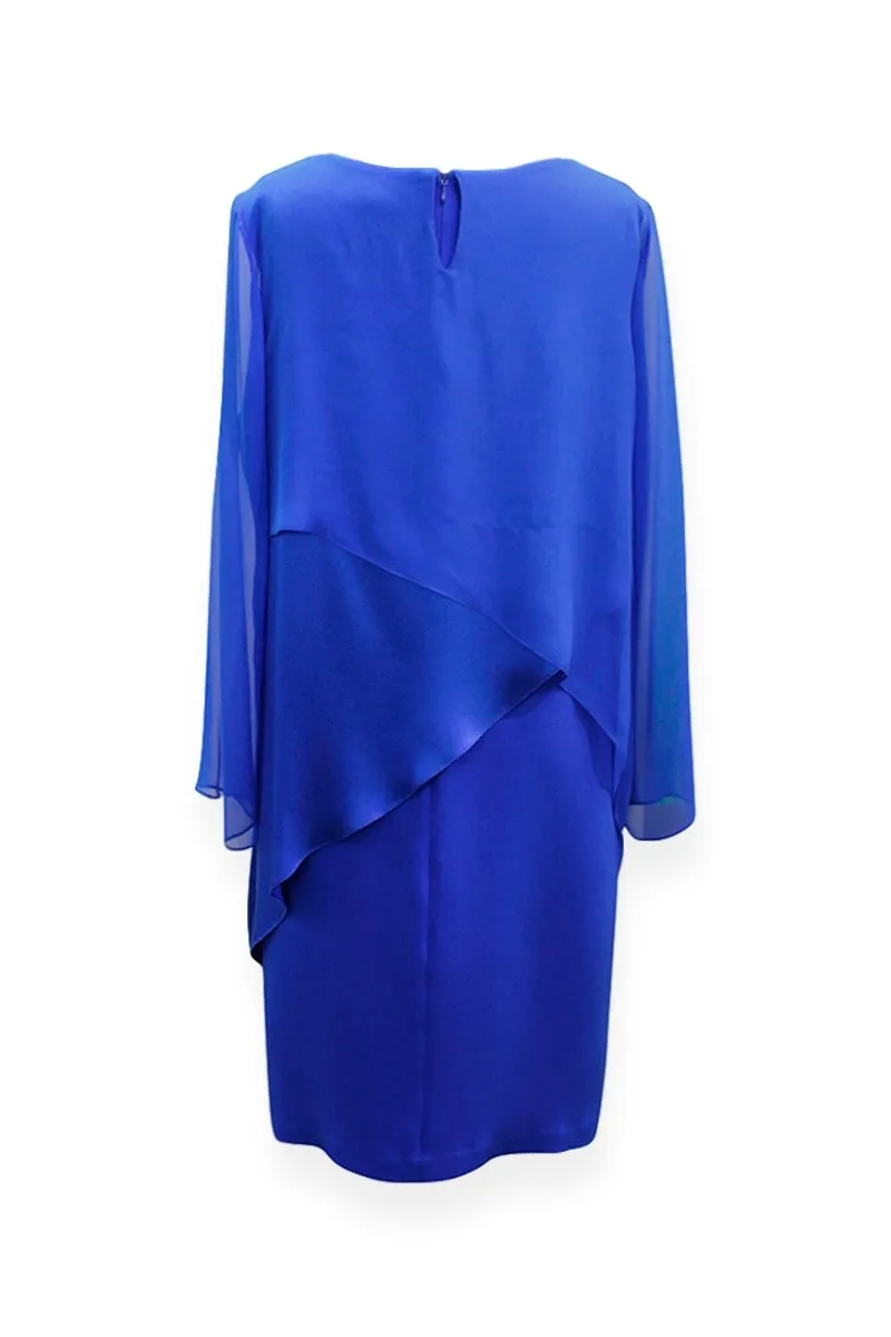 Emmelle Silk and Chiffon Layered Dress