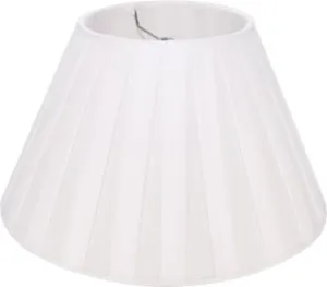 EMPIRE BOX PLEAT SILK- WHITE