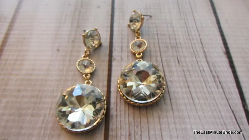 Encircled Sparkle Dangle Earrings (more colors)