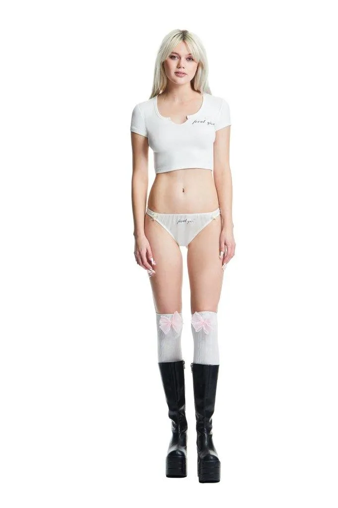 Feral Girl Scoop Ribbed Top