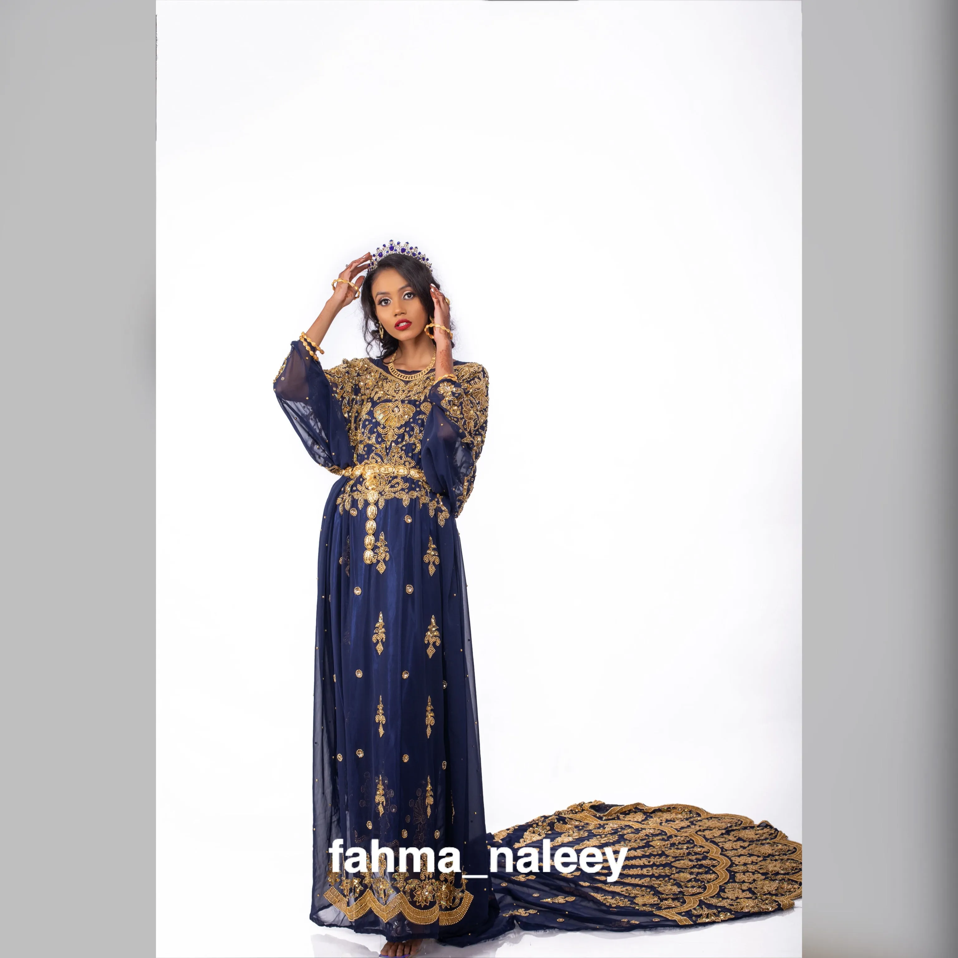 Filsan Navy Blue Bridal Dirac