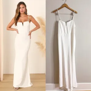 Finding the One White Mermaid Maxi Dress!